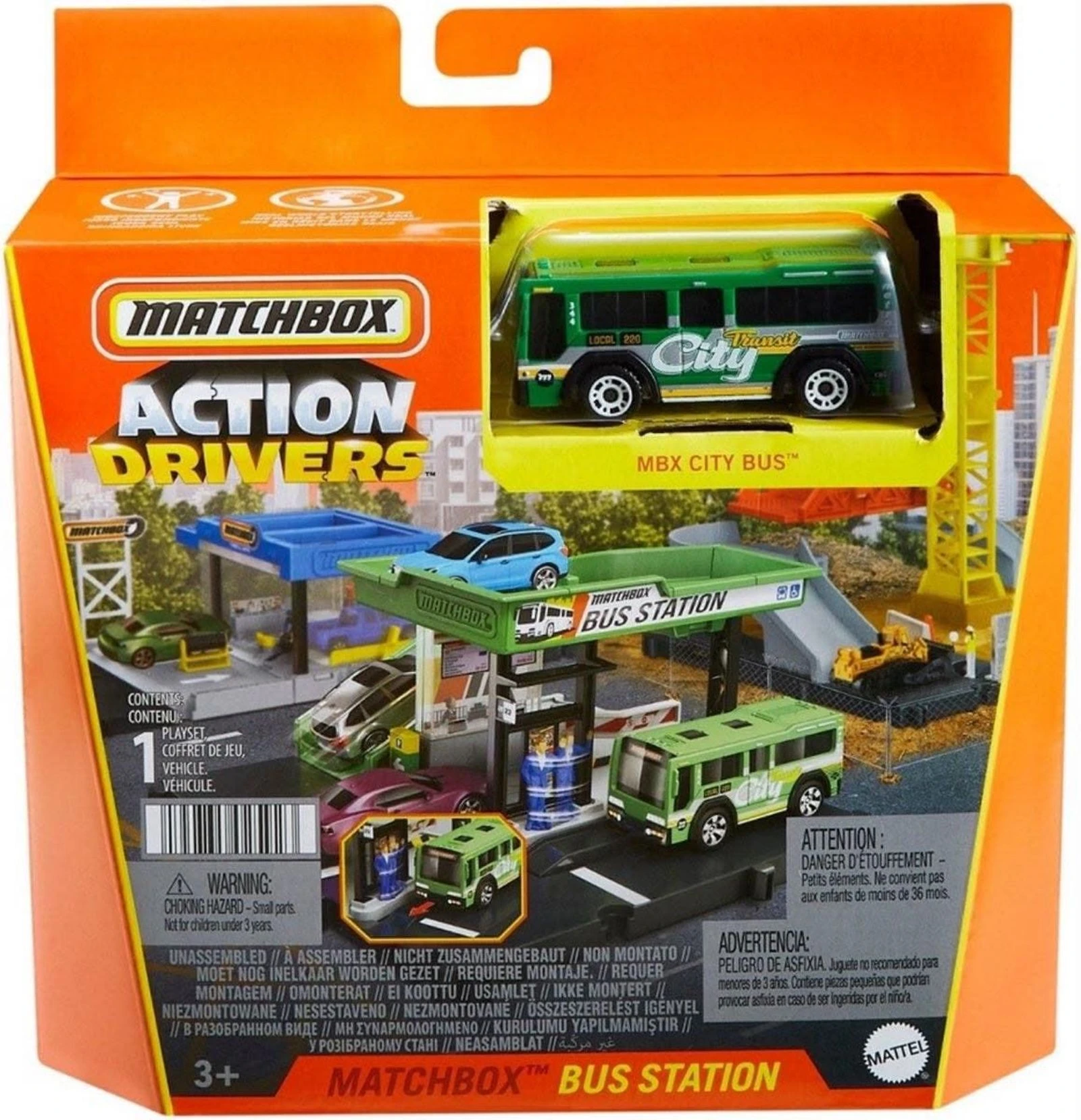 Matchbox Action Drivers Bus Station 